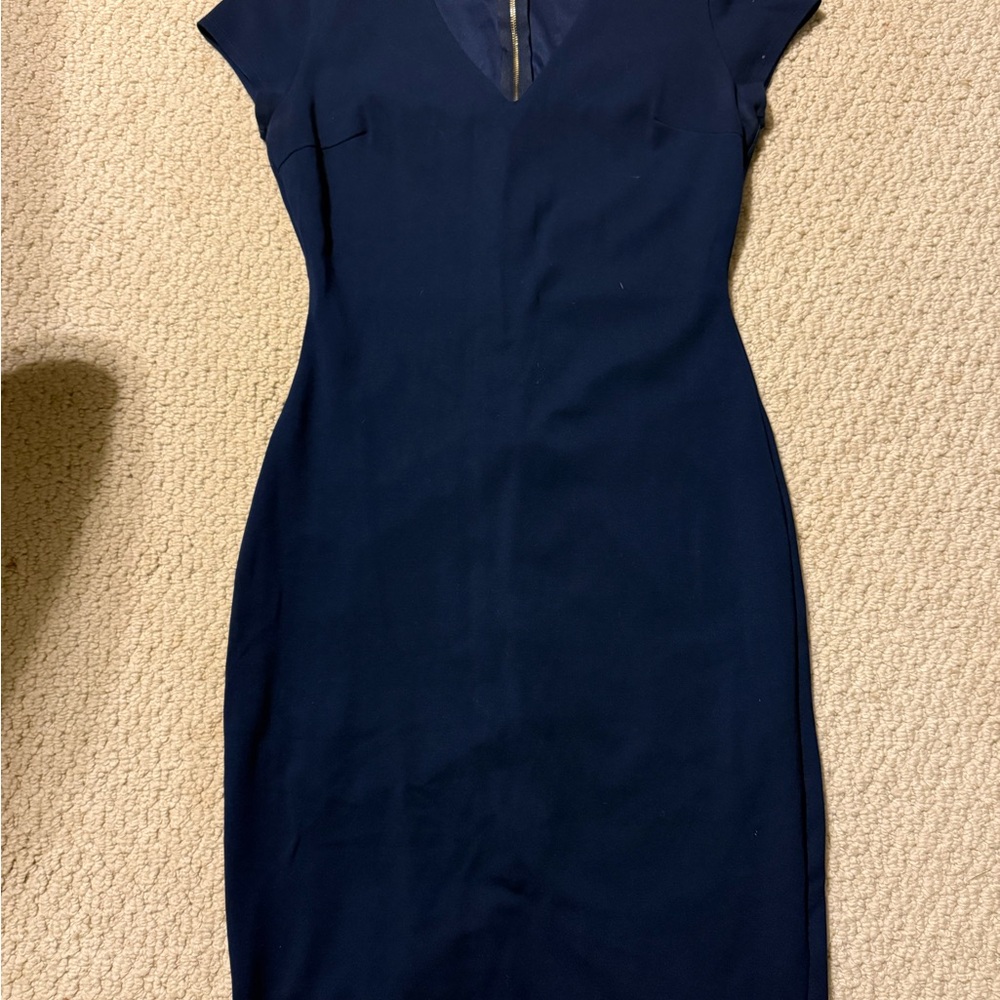Elegant Navy Blue Dress
